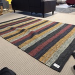 Vloerkleed, meerkleurig leer